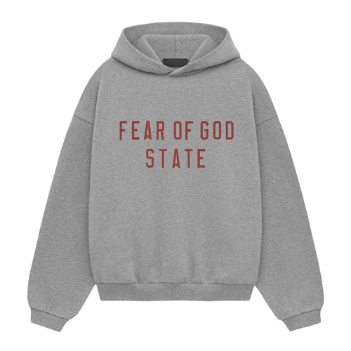 "ESSENTIALS" Back to School Hoodie Dark Heather Grey (FW24)