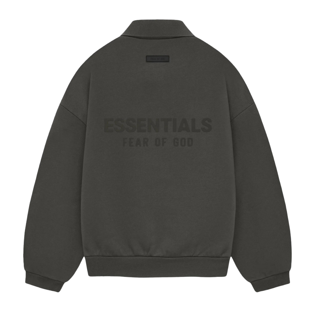 "ESSENTIALS" Long Sleeve Polo Ink (SP24)