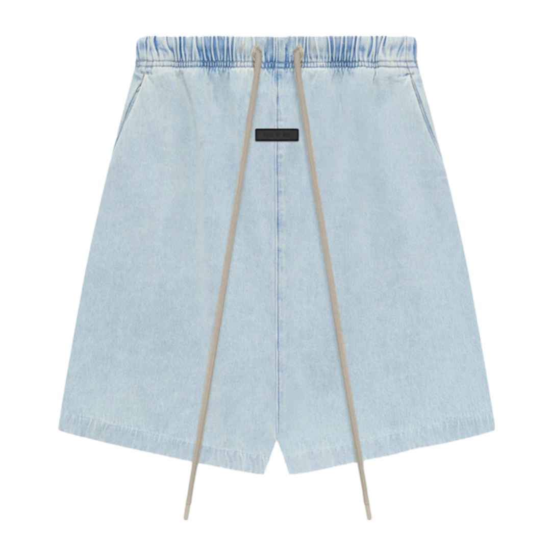 "ESSENTIALS" Sweatshorts Light Wash Denim (SS24)