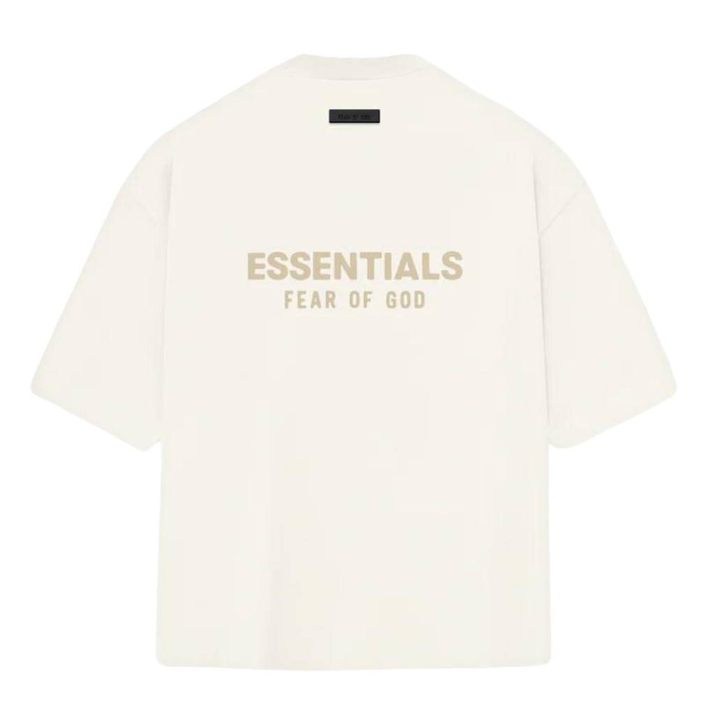"ESSENTIALS" T-Shirt V-Neck Cloud Dancer (FW23)