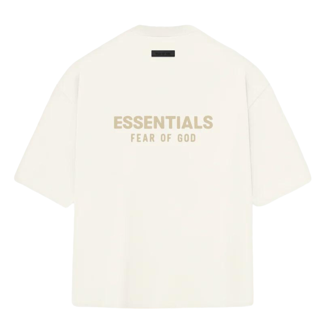 "ESSENTIALS" T-Shirt V-Neck Cloud Dancer (FW23)