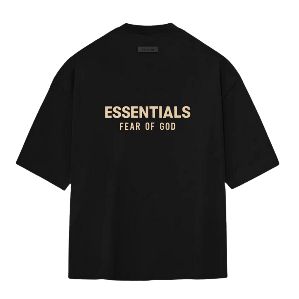 "ESSENTIALS" T-Shirt V-Neck Jet Black (FW23)