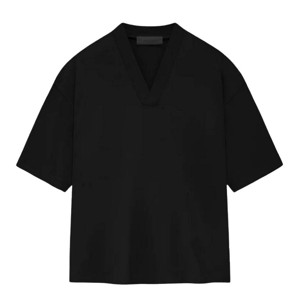 "ESSENTIALS" T-Shirt V-Neck Jet Black (FW23)