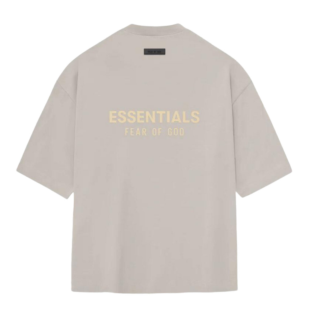 "ESSENTIALS" T-Shirt V-Neck Sliver Cloud (FW23)