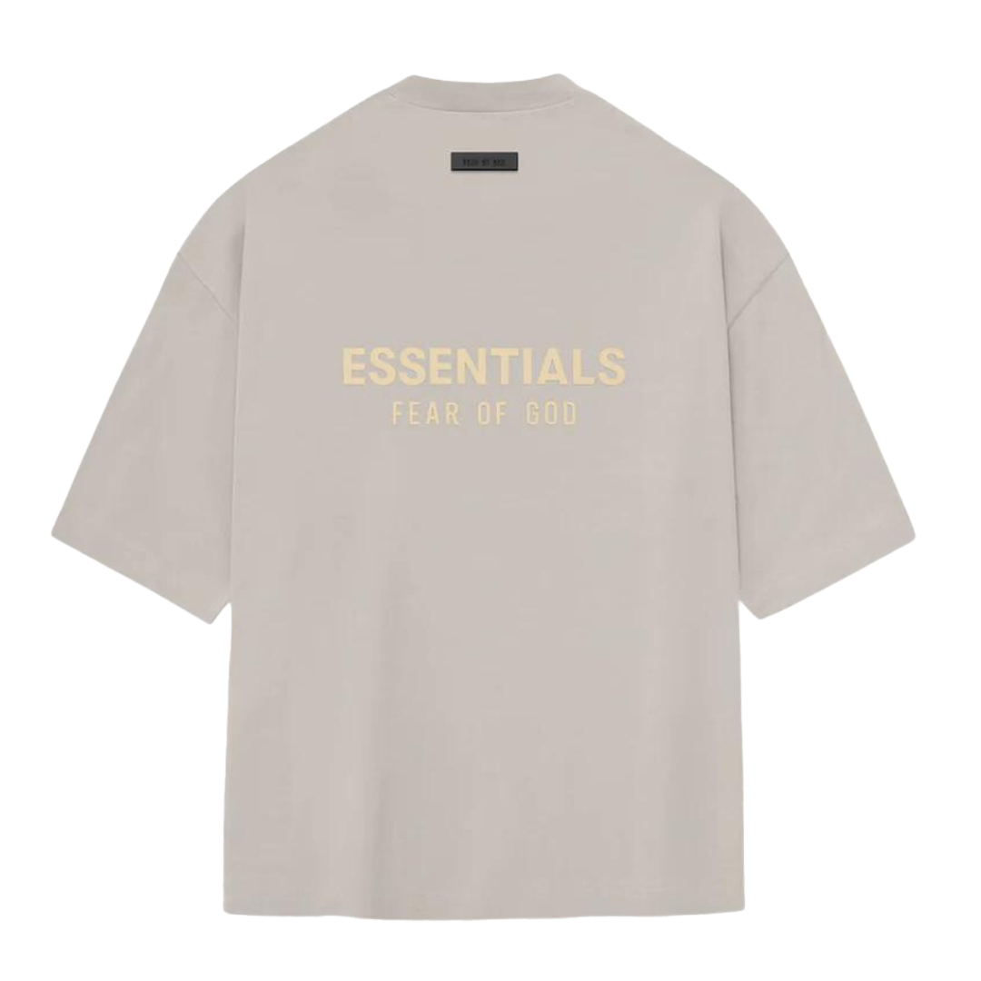 "ESSENTIALS" T-Shirt V-Neck Sliver Cloud (FW23)