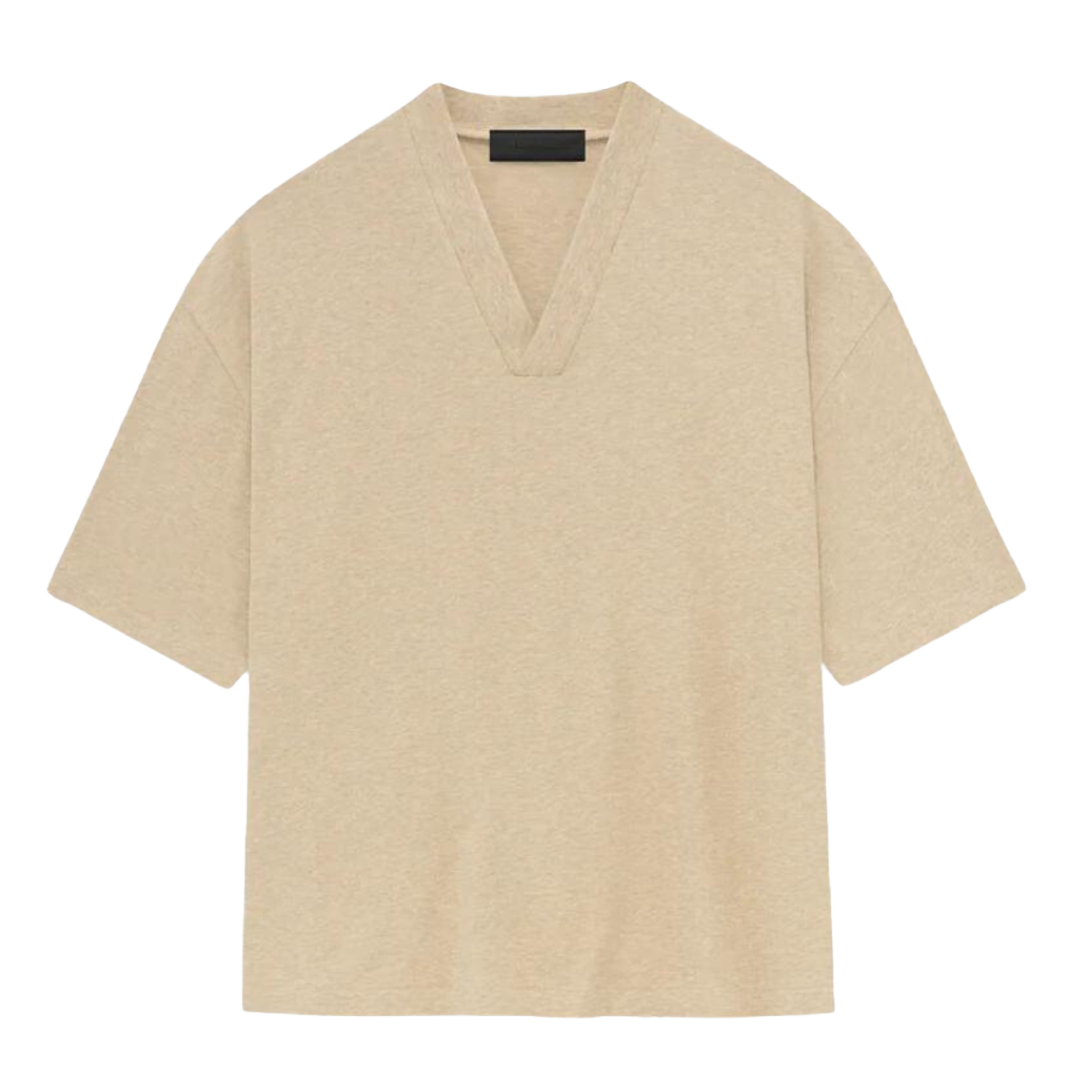 "ESSENTIALS" T-Shirt V-Neck Gold Heather (FW23)