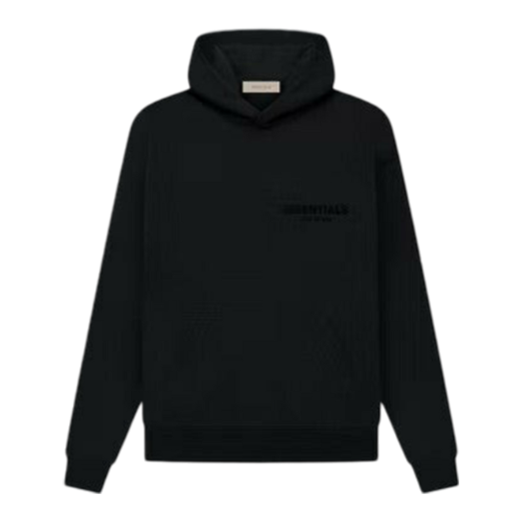 "ESSENTIALS" Hoodie Stretch Limo Black (SS22)