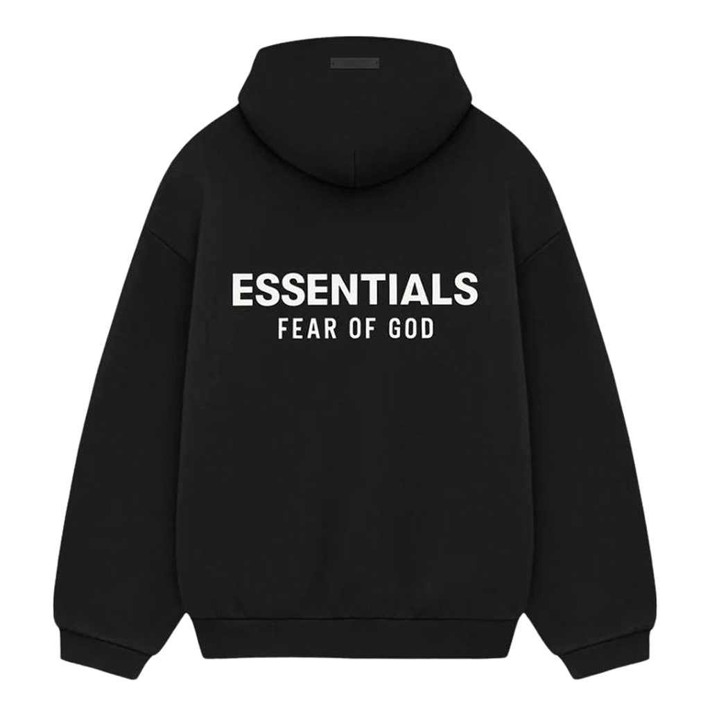 "ESSENTIALS" Hoodie Holiday Black (FW24)