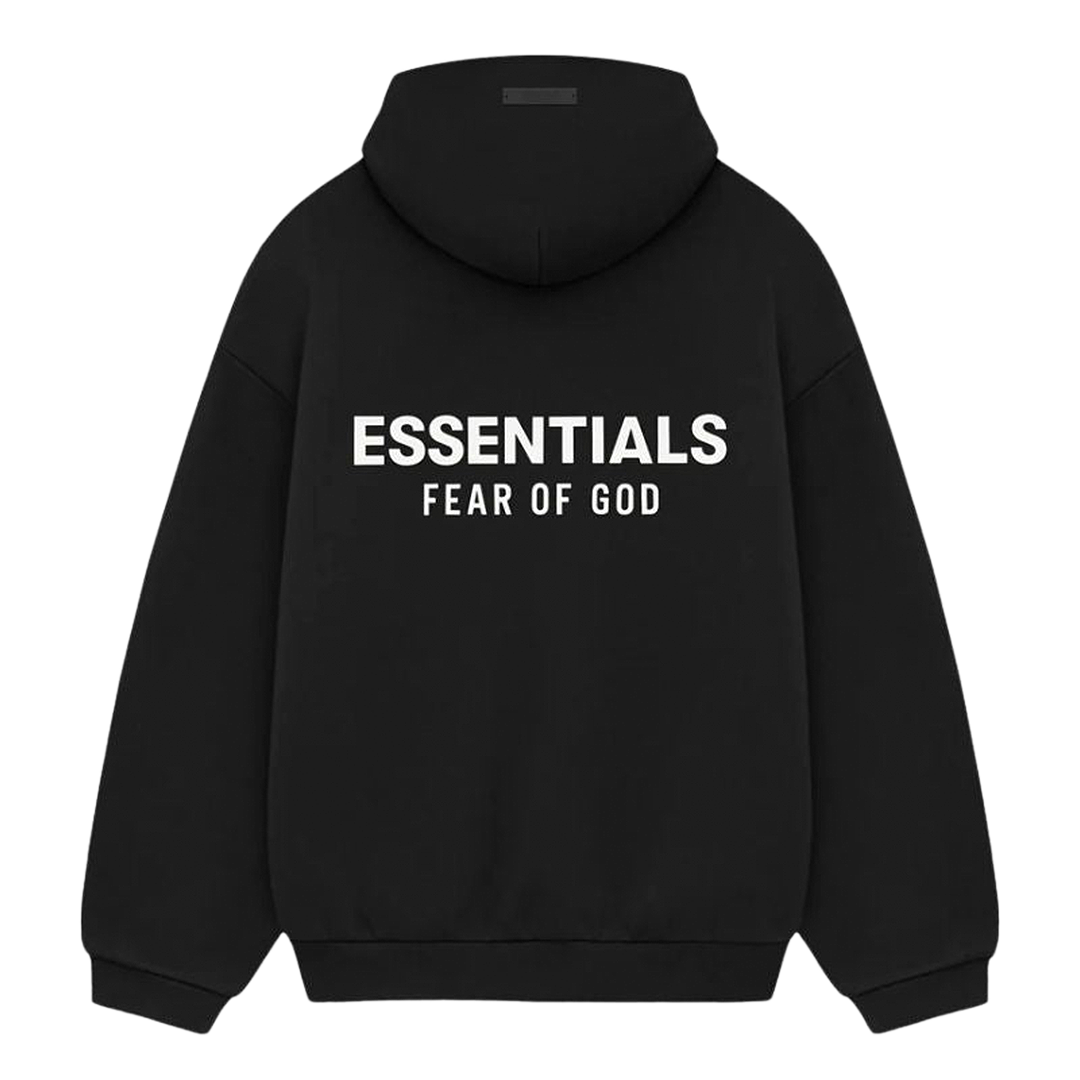 "ESSENTIALS" Hoodie Holiday Black (FW24)
