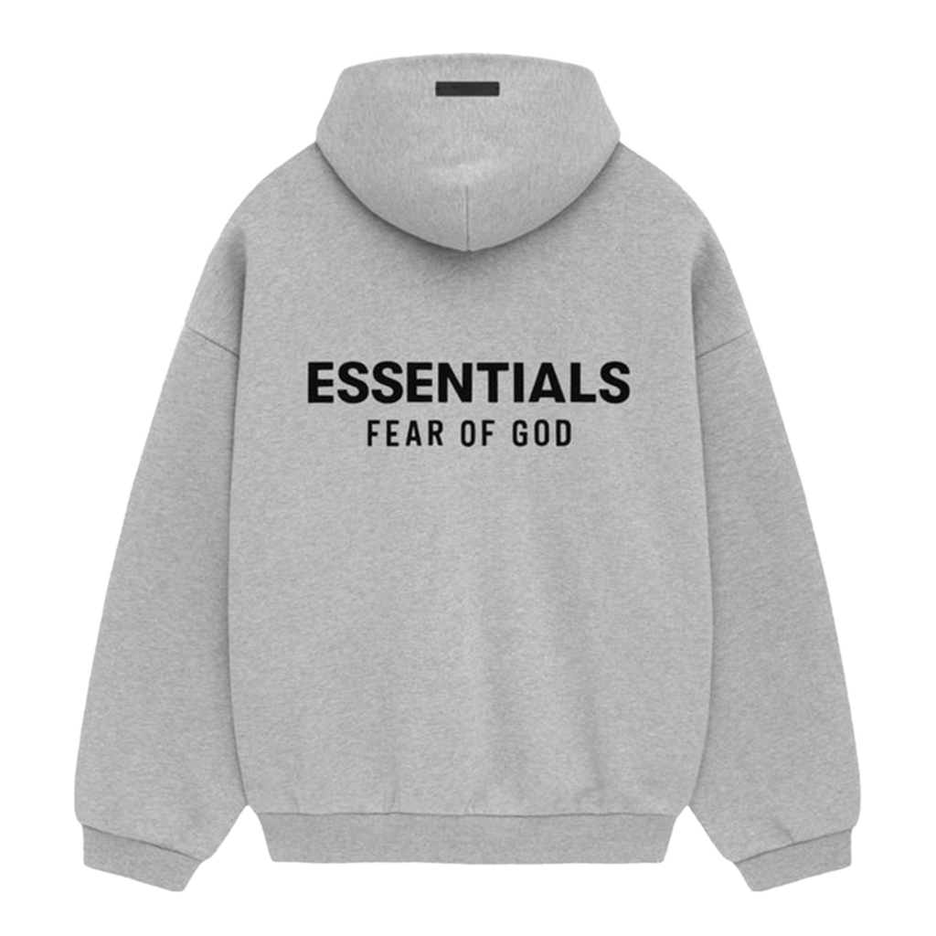 "ESSENTIALS" Hoodie Holiday Light Heather Grey (FW24)