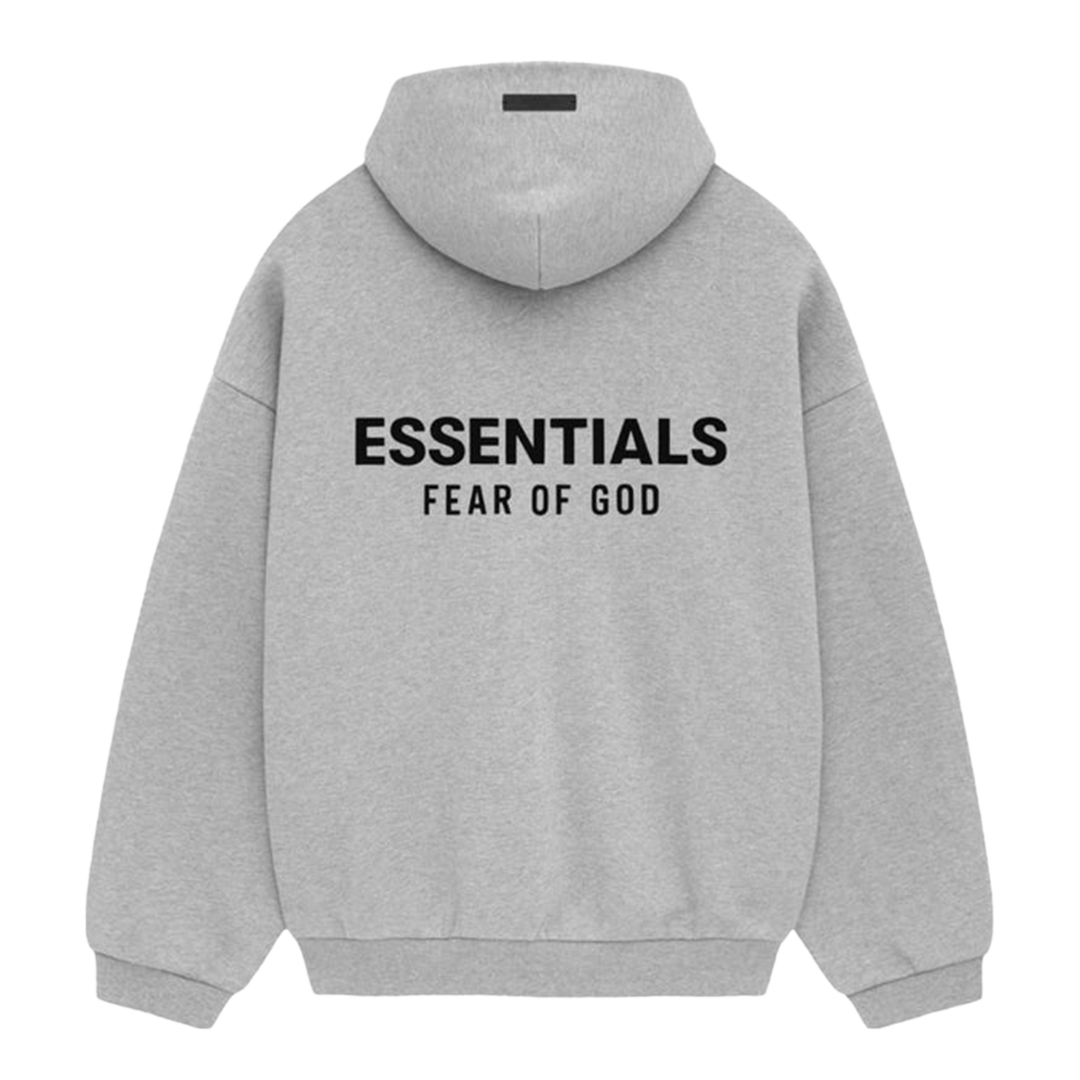 "ESSENTIALS" Hoodie Holiday Light Heather Grey (FW24)