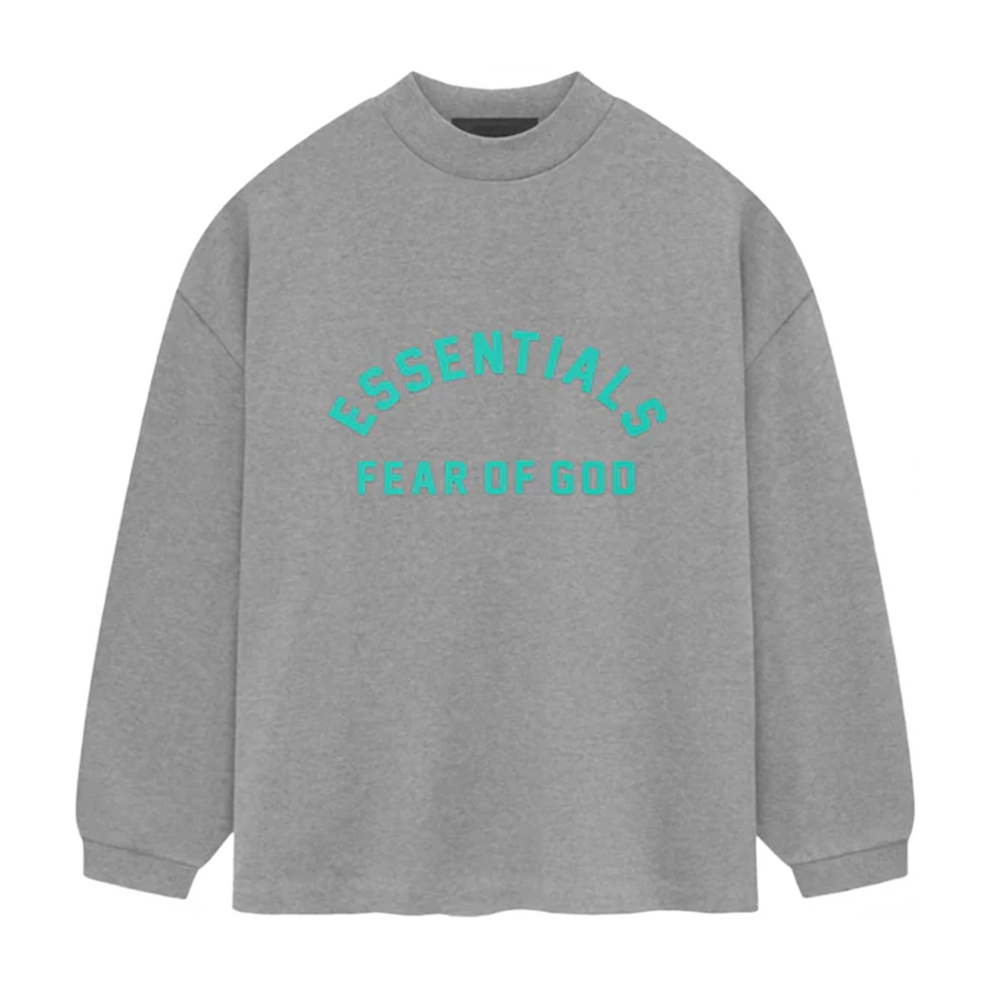 "ESSENTIALS" Long Sleeve Dark Heather (SS24)