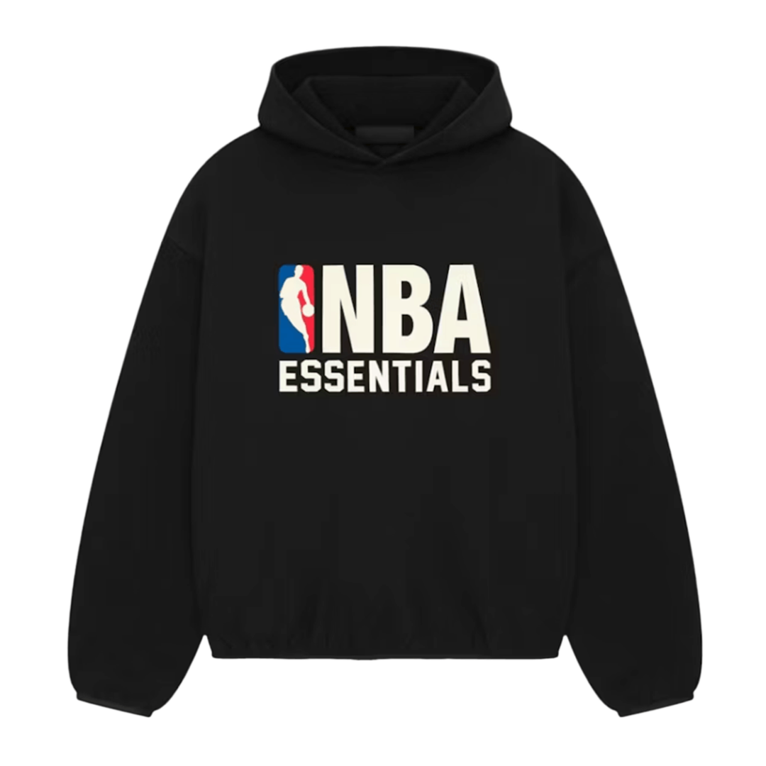 "ESSENTIALS" x NBA Hoodie Black (FW24)