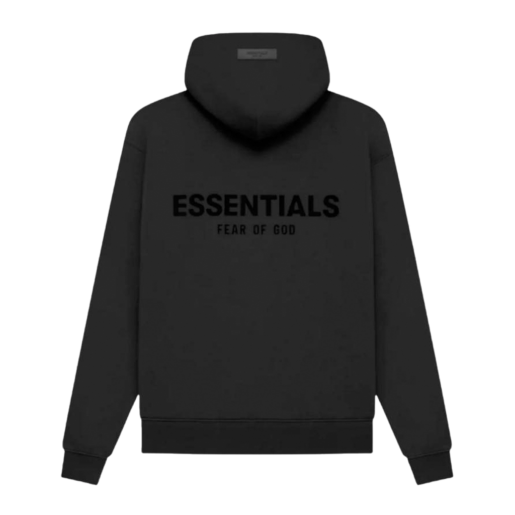 "ESSENTIALS" Hoodie Stretch Limo Black (SS22)