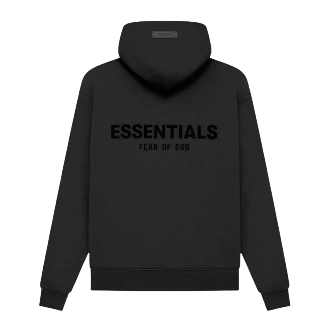 "ESSENTIALS" Hoodie Stretch Limo Black (SS22)
