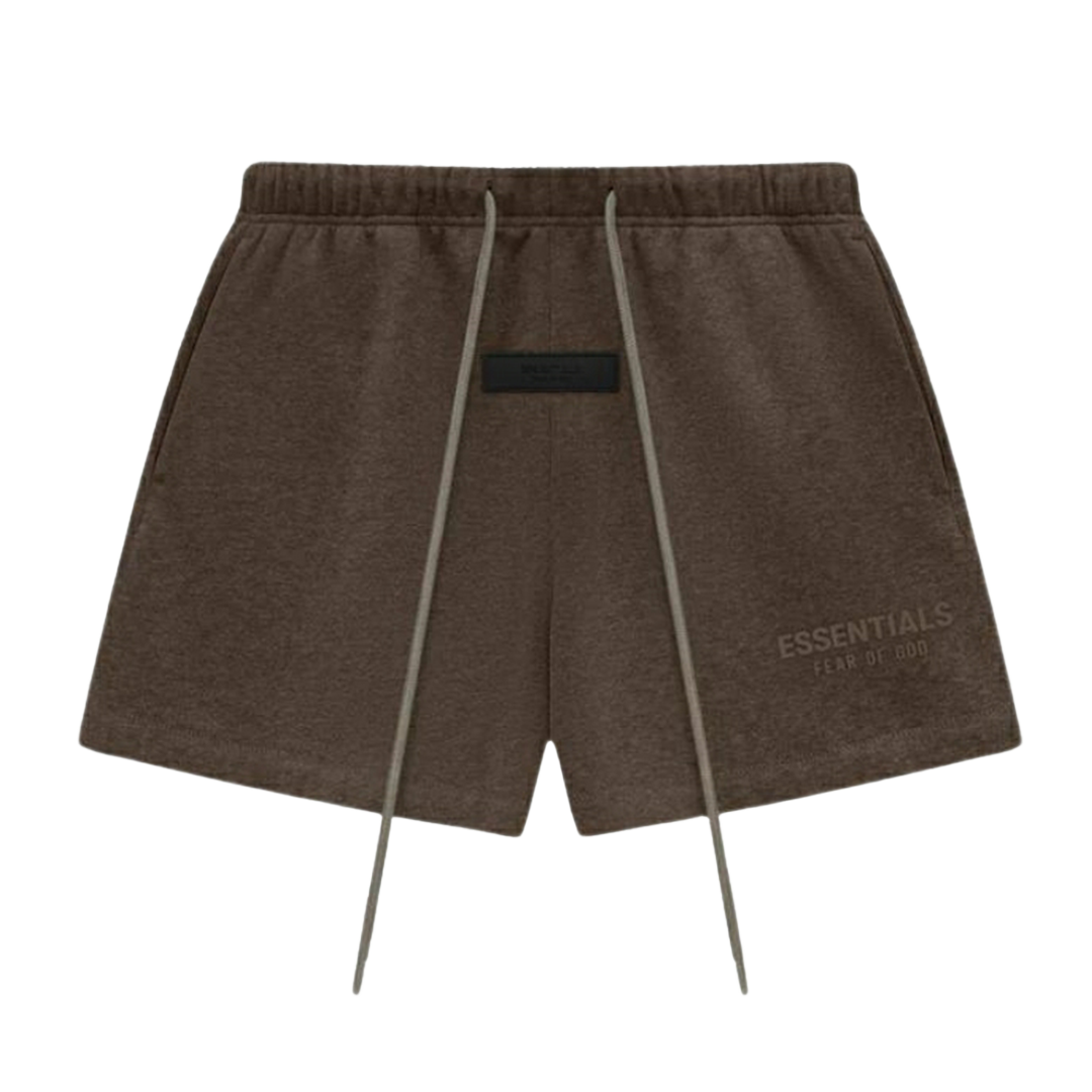 "ESSENTIALS" Sweatshort Ss24 heather wood